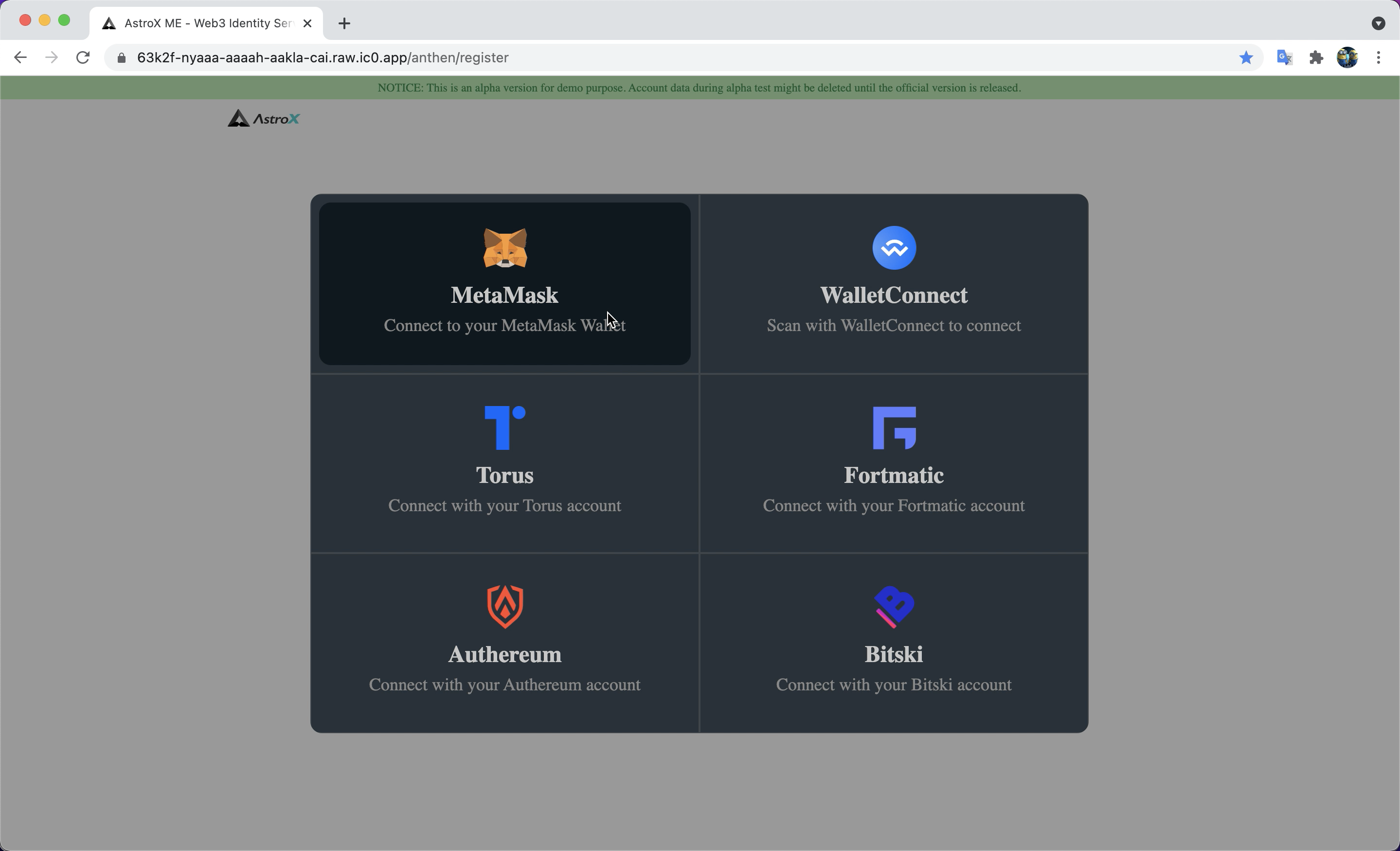homepage